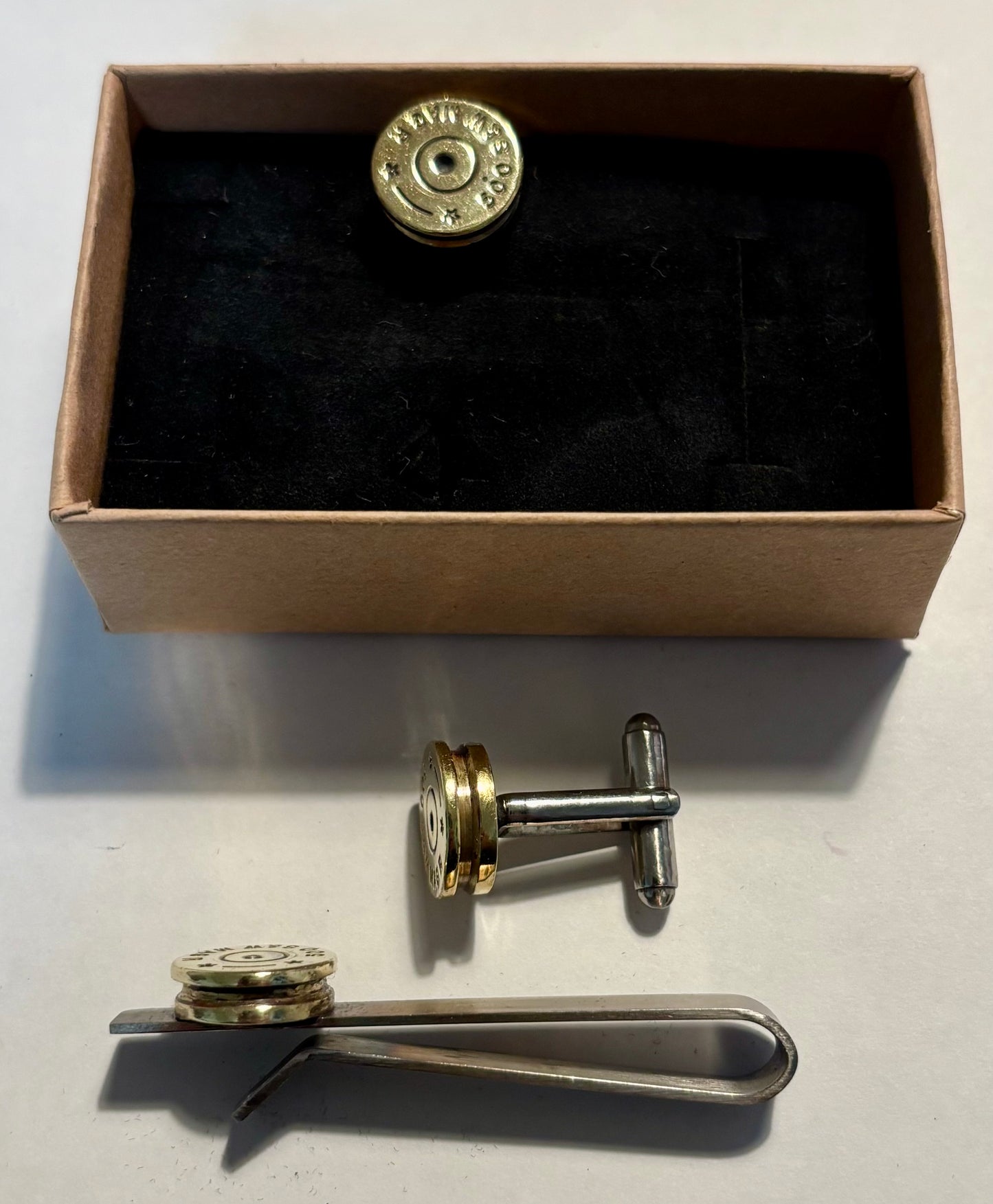 カフス、タイピンセット 500 S&W Magnum