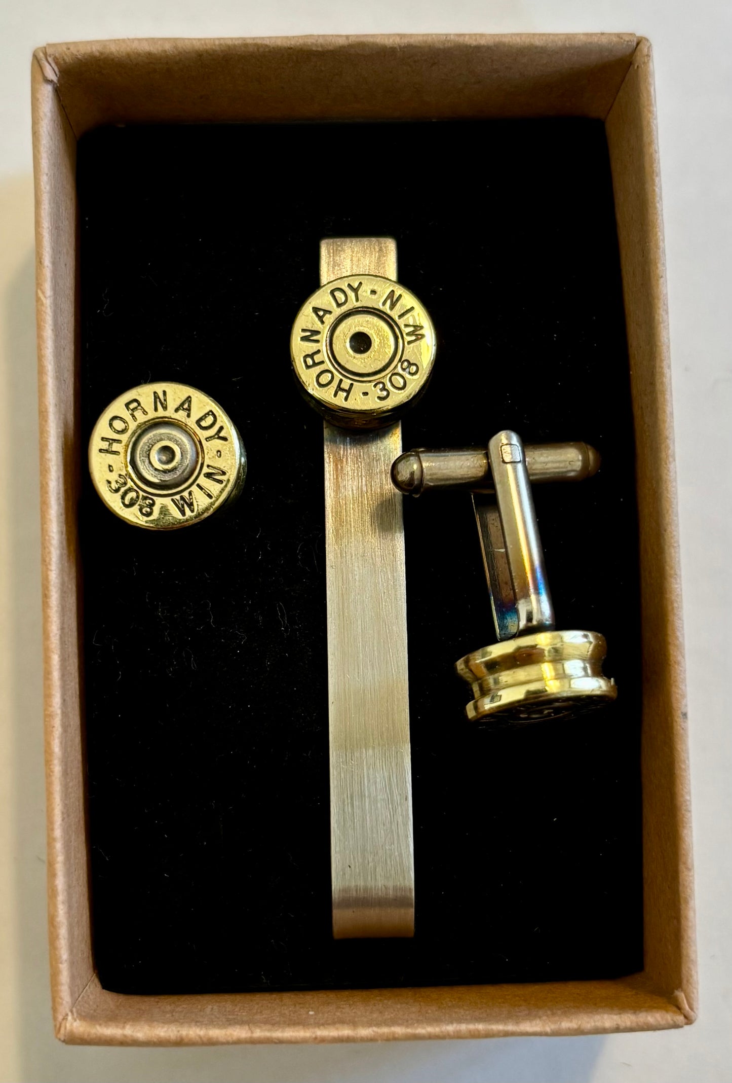 カフス、タイピンセット.308 Hornady