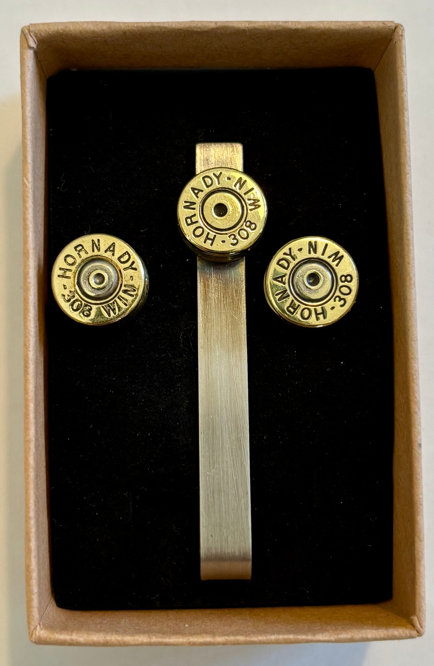 カフス、タイピンセット.308 Hornady