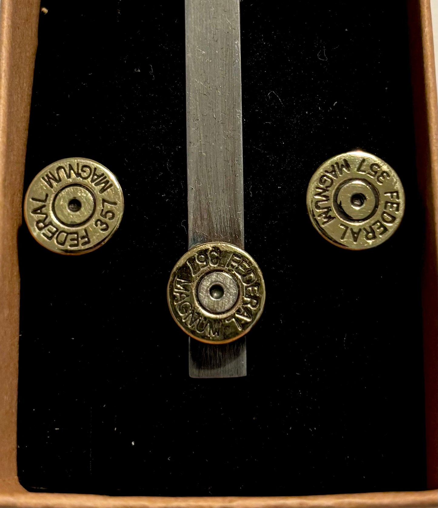 カフス、タイピンセット.357 Magnum Federal