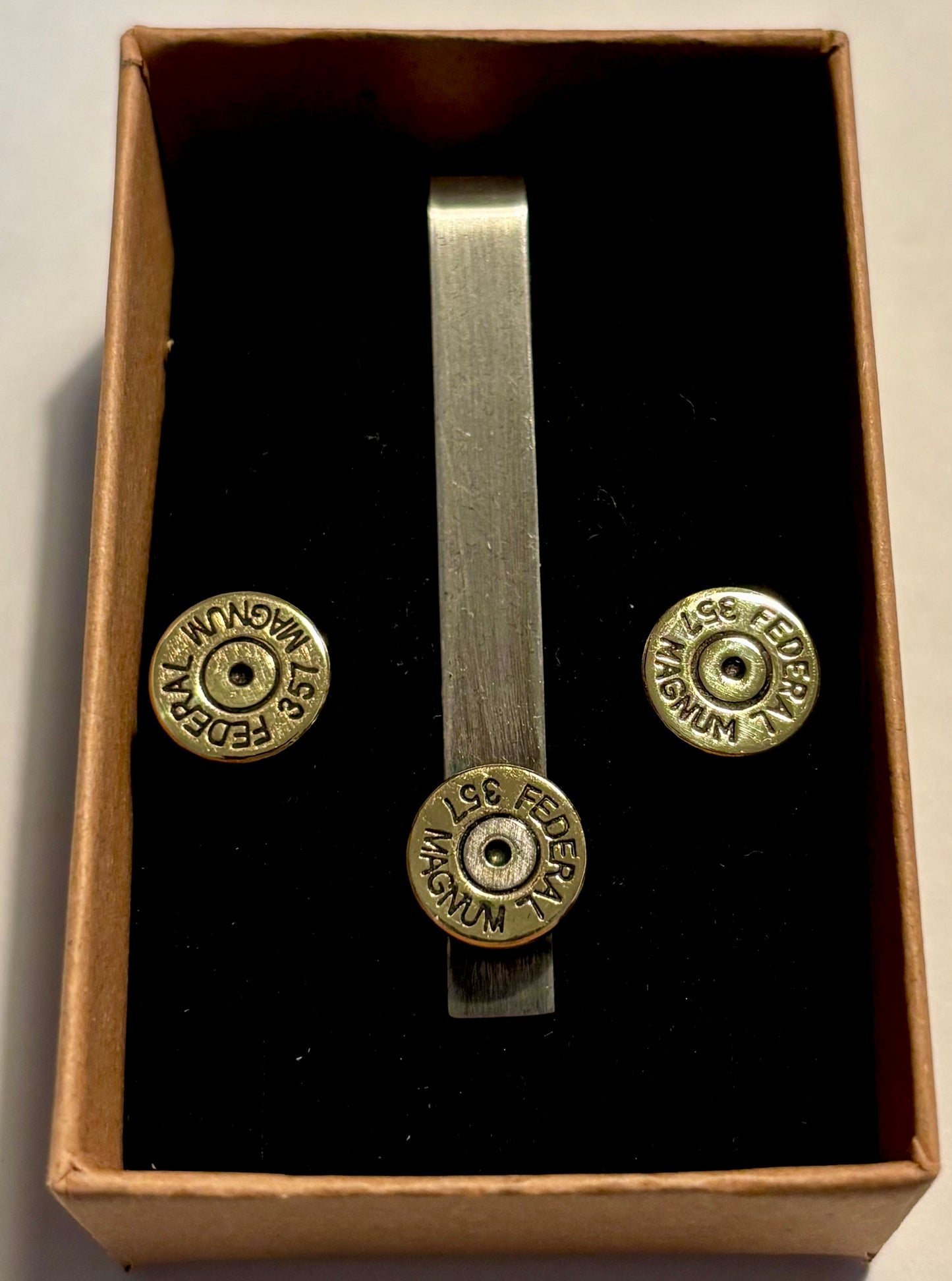 カフス、タイピンセット.357 Magnum Federal