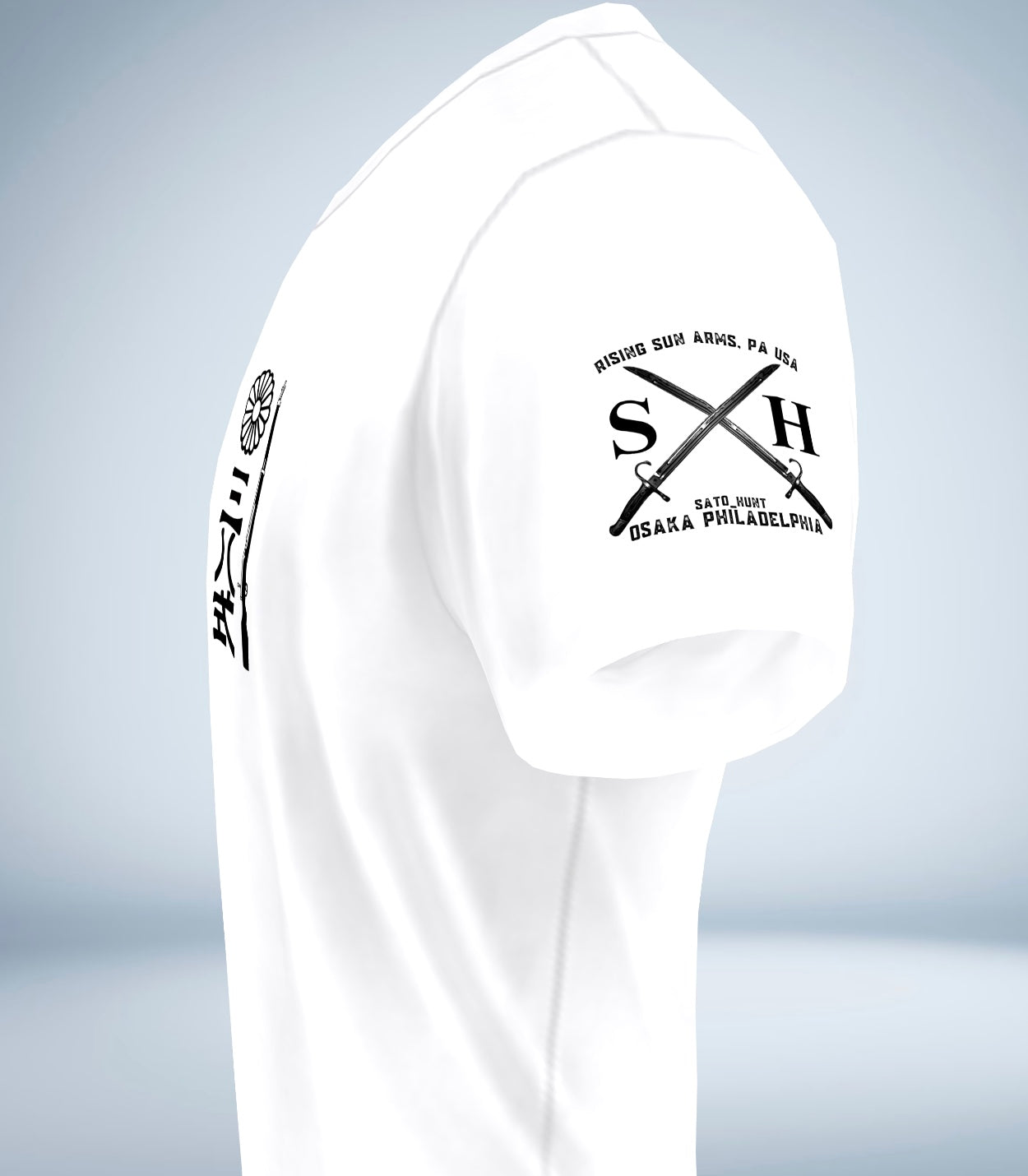 三八式歩兵銃 SATOHUNTオリジナルTシャツ 白